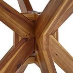 Ensemble de salle à manger d'extérieur rond en osier Ryan 5 pièces avec coussins par Christopher Knight Home