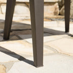 Ensemble de salle à manger d'extérieur rond en osier Ryan 5 pièces avec coussins par Christopher Knight Home