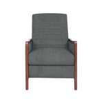 Fauteuil inclinable Ryka, bouleau, coutures grises
