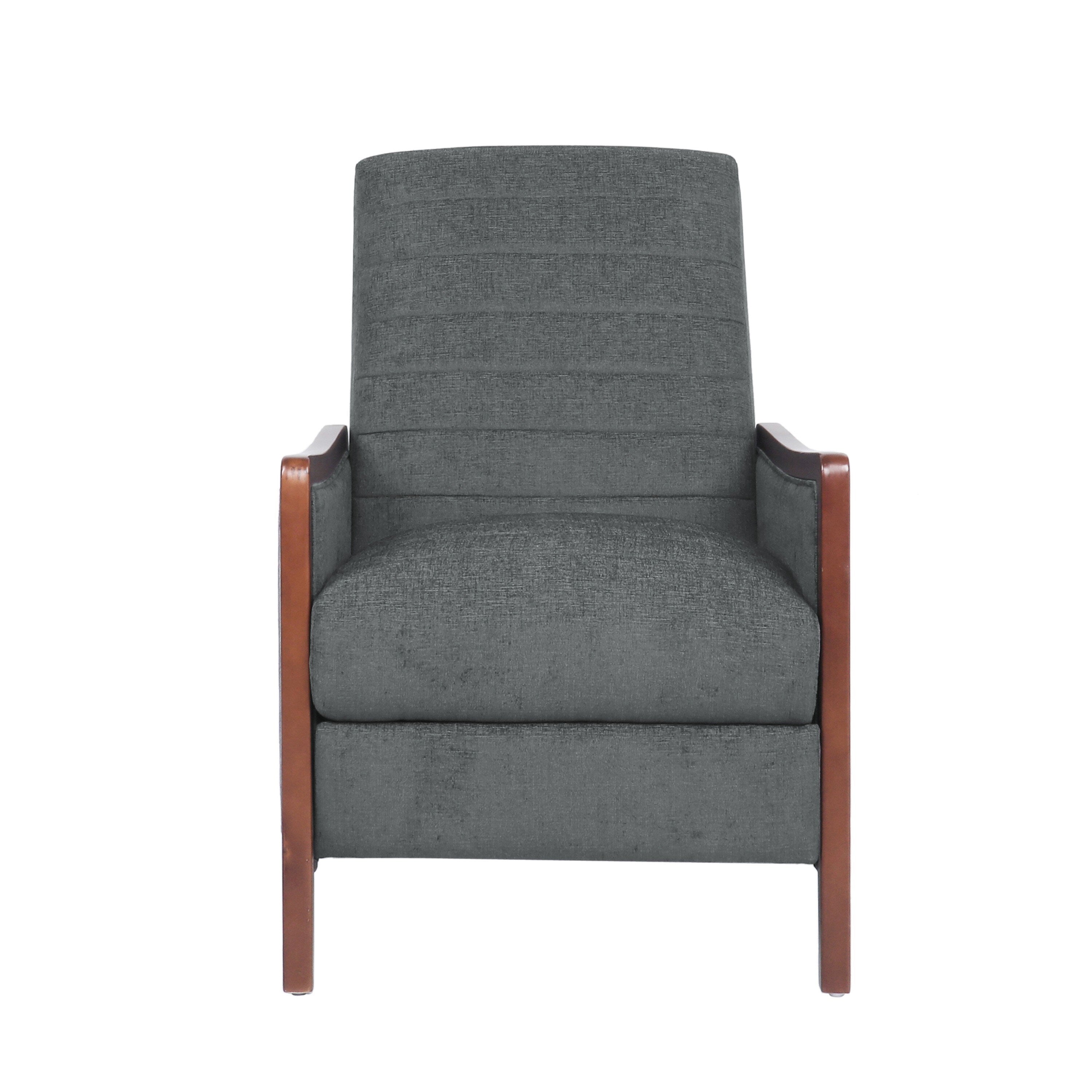 Fauteuil inclinable Ryka, bouleau, coutures grises