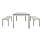Ensemble table et 2 bancs SAFAVIEH Akmaral - 35 x 50 x 29 cm