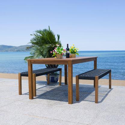 Ensemble table et 2 bancs SAFAVIEH Akmaral - 35 x 50 x 29 cm