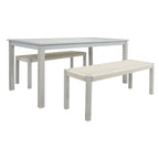 Ensemble table et 2 bancs SAFAVIEH Akmaral - 35 x 50 x 29 cm