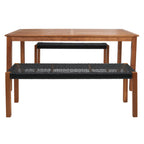Ensemble table et 2 bancs SAFAVIEH Akmaral - 35 x 50 x 29 cm