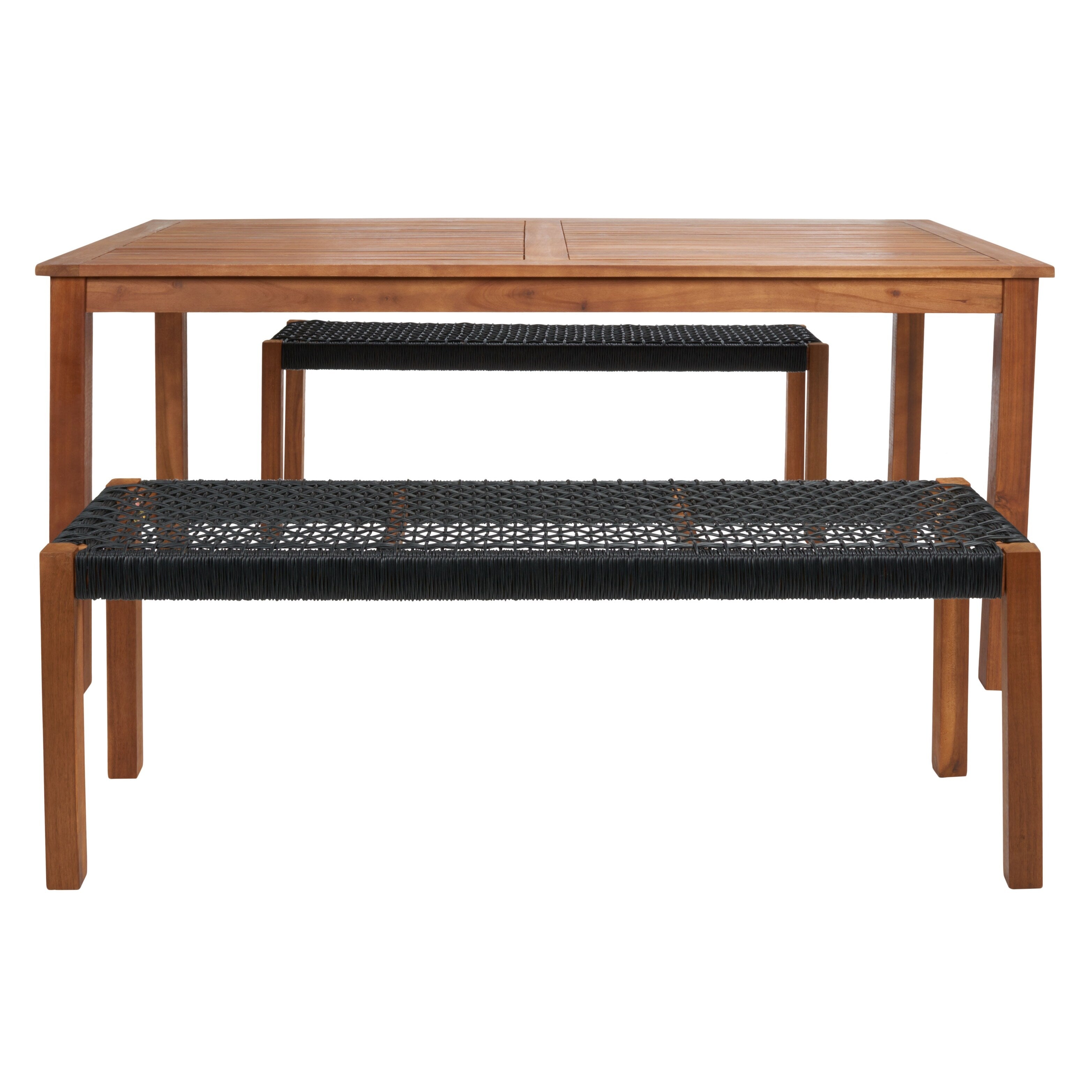 Ensemble table et 2 bancs SAFAVIEH Akmaral - 35 x 50 x 29 cm