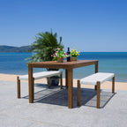 Ensemble table et 2 bancs SAFAVIEH Akmaral - 35 x 50 x 29 cm