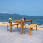 Ensemble table et 2 bancs SAFAVIEH Akmaral - 35 x 50 x 29 cm
