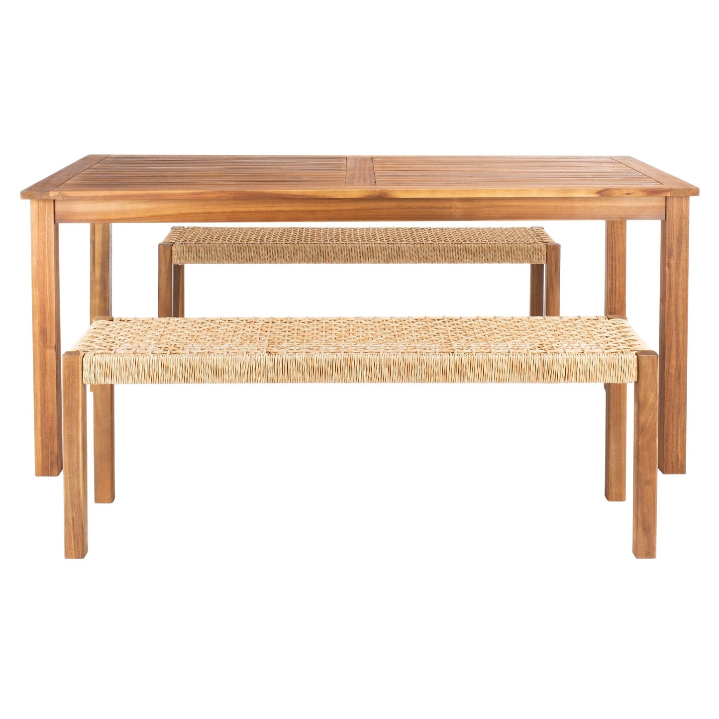 Ensemble table et 2 bancs SAFAVIEH Akmaral - 35 x 50 x 29 cm