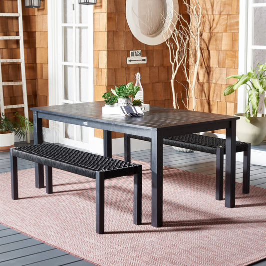 Ensemble table et 2 bancs SAFAVIEH Akmaral - 35 x 50 x 29 cm
