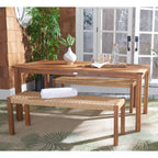 Ensemble table et 2 bancs SAFAVIEH Akmaral - 35 x 50 x 29 cm