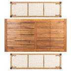 Ensemble table et 2 bancs SAFAVIEH Akmaral - 35 x 50 x 29 cm
