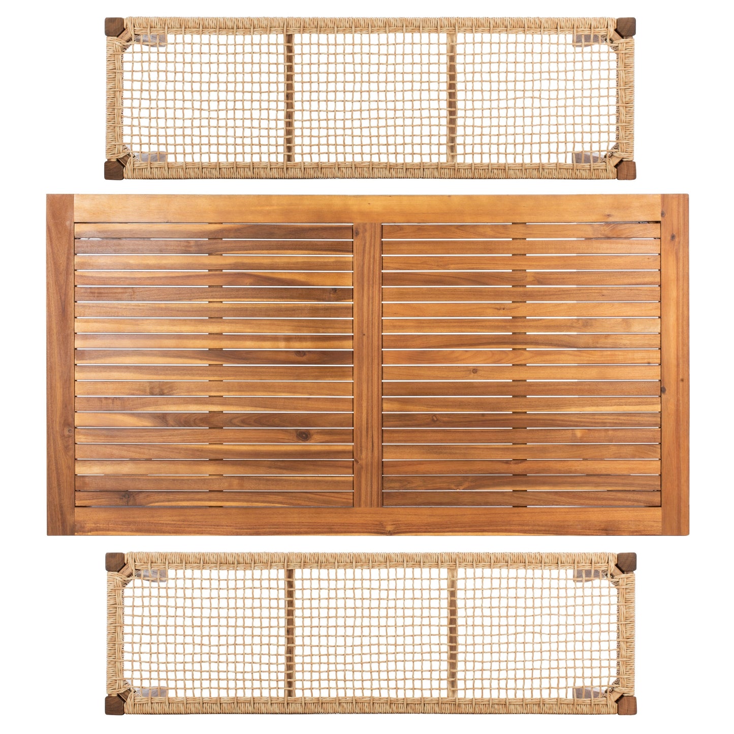 Ensemble table et 2 bancs SAFAVIEH Akmaral - 35 x 50 x 29 cm