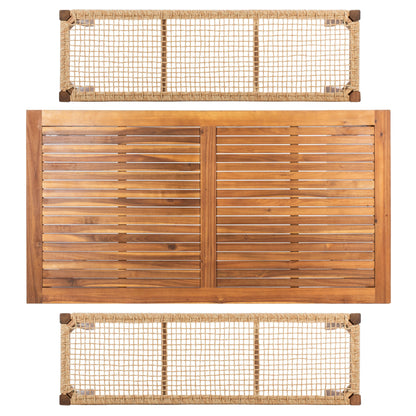 Ensemble table et 2 bancs SAFAVIEH Akmaral - 35 x 50 x 29 cm