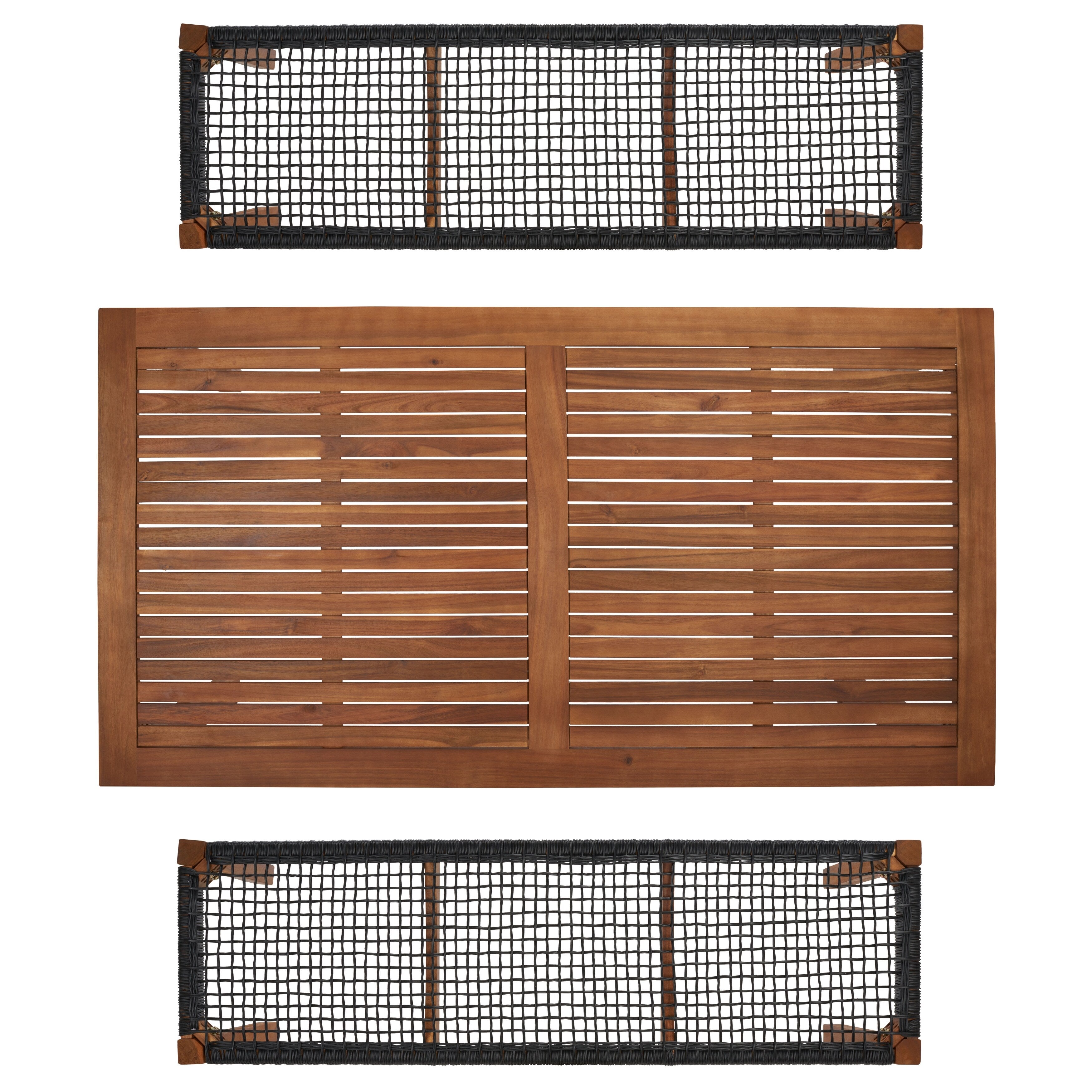 Ensemble table et 2 bancs SAFAVIEH Akmaral - 35 x 50 x 29 cm