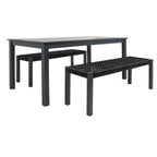 Ensemble table et 2 bancs SAFAVIEH Akmaral - 35 x 50 x 29 cm