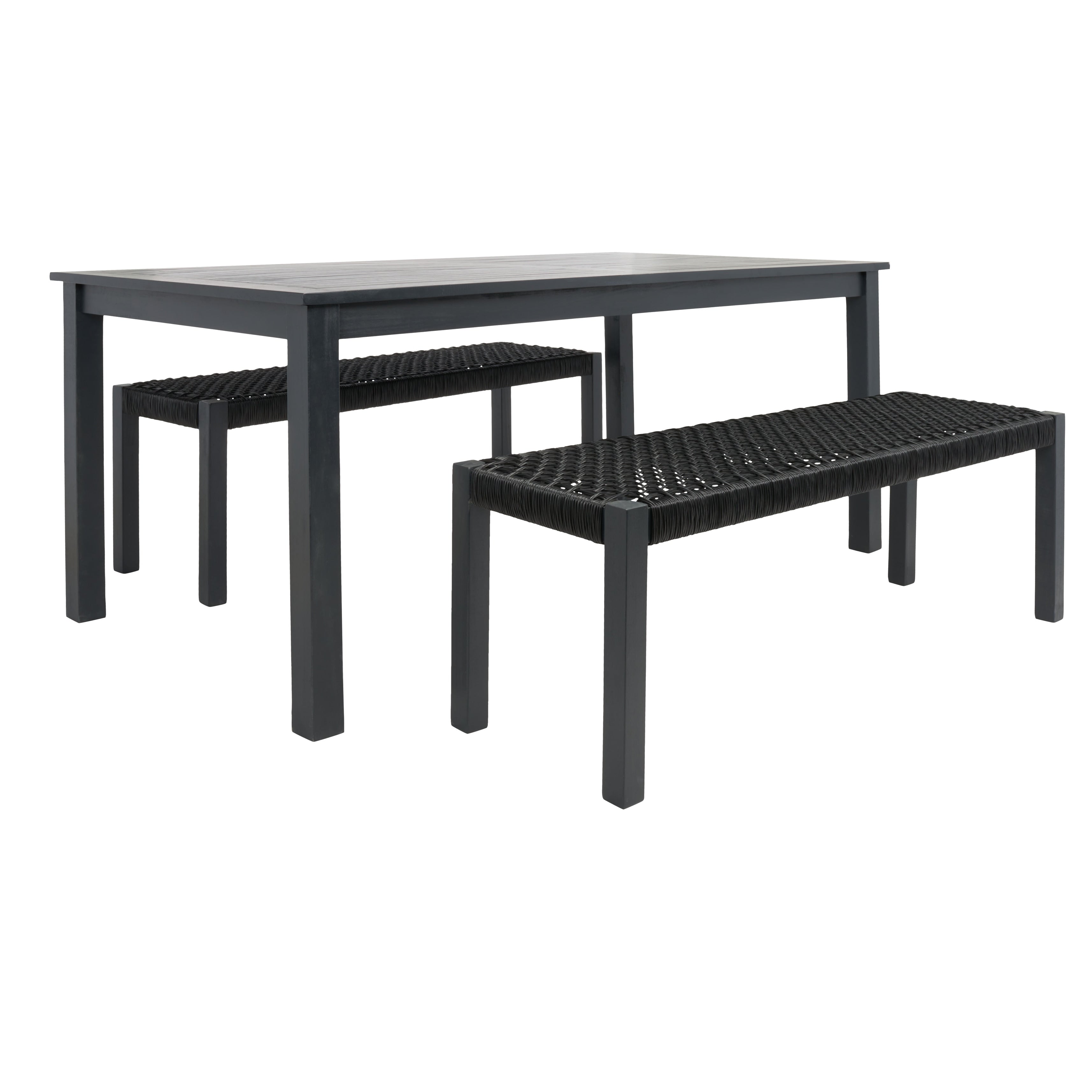 Ensemble table et 2 bancs SAFAVIEH Akmaral - 35 x 50 x 29 cm