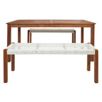 Ensemble table et 2 bancs SAFAVIEH Akmaral - 35 x 50 x 29 cm
