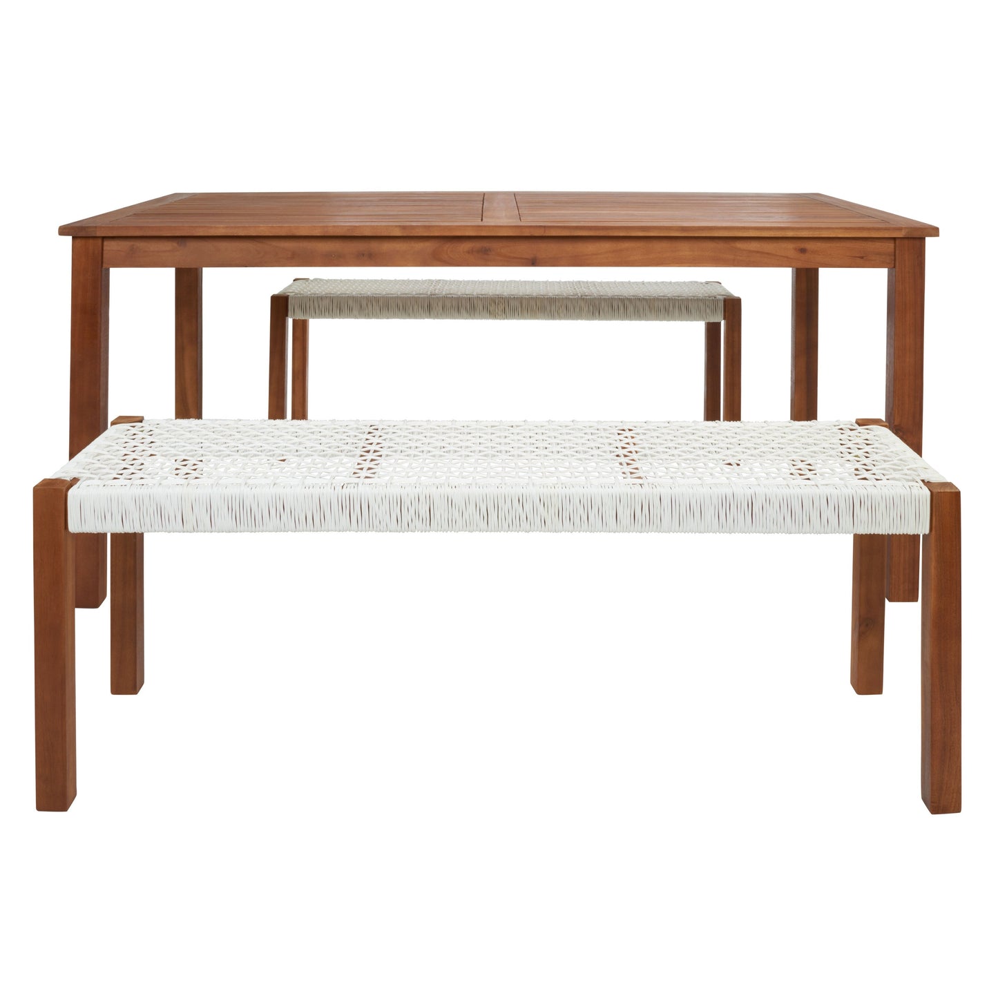 Ensemble table et 2 bancs SAFAVIEH Akmaral - 35 x 50 x 29 cm