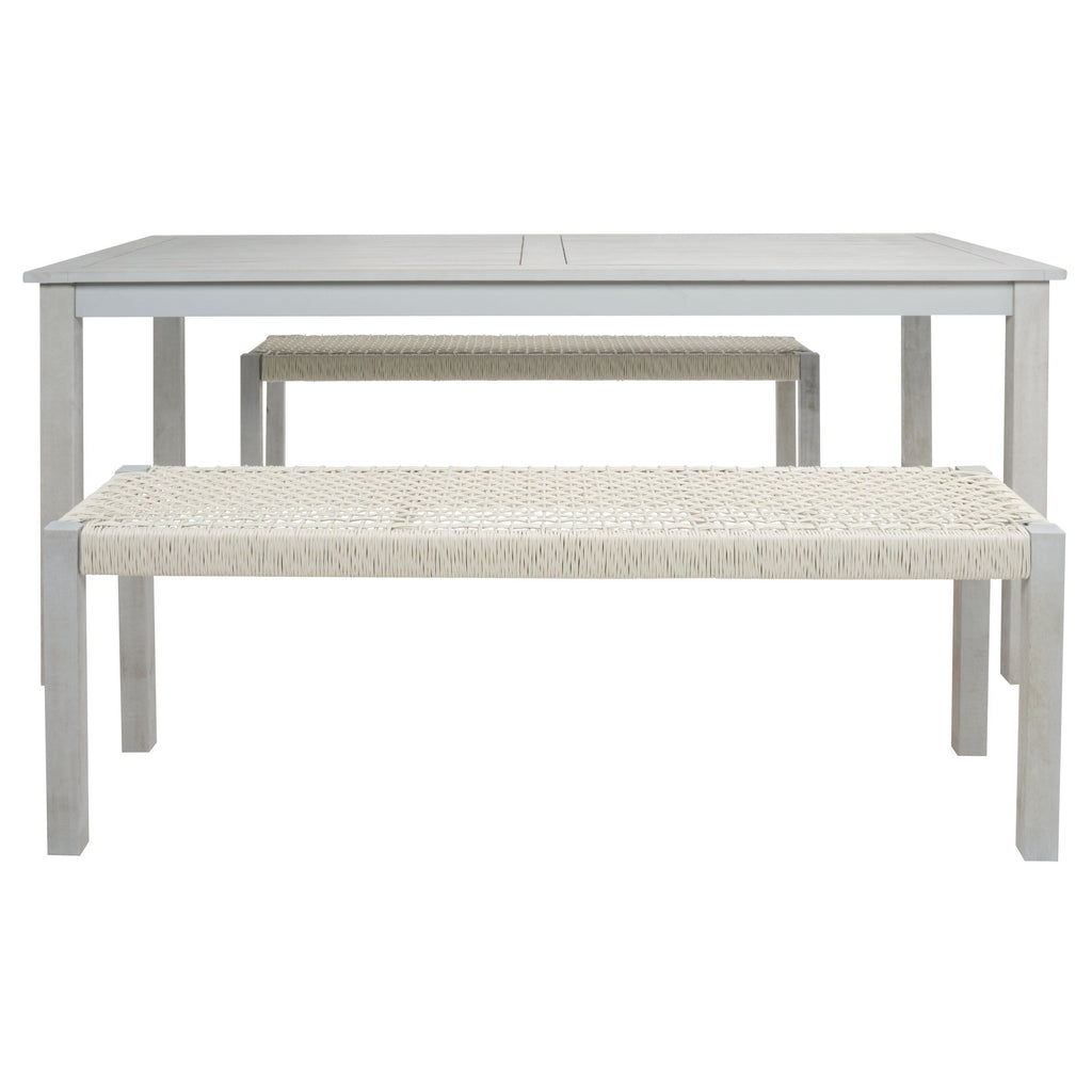 Ensemble table et 2 bancs SAFAVIEH Akmaral - 35 x 50 x 29 cm