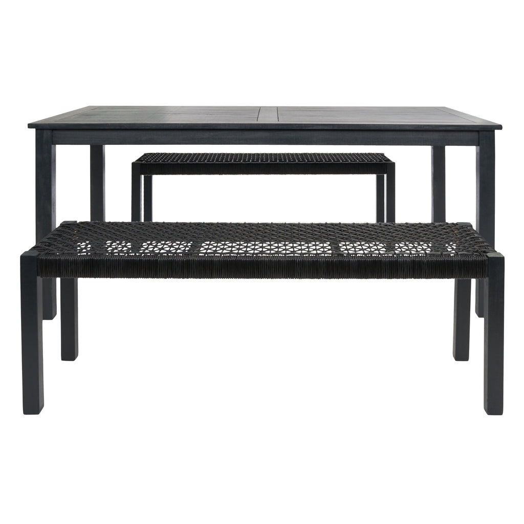 Ensemble table et 2 bancs SAFAVIEH Akmaral - 35 x 50 x 29 cm