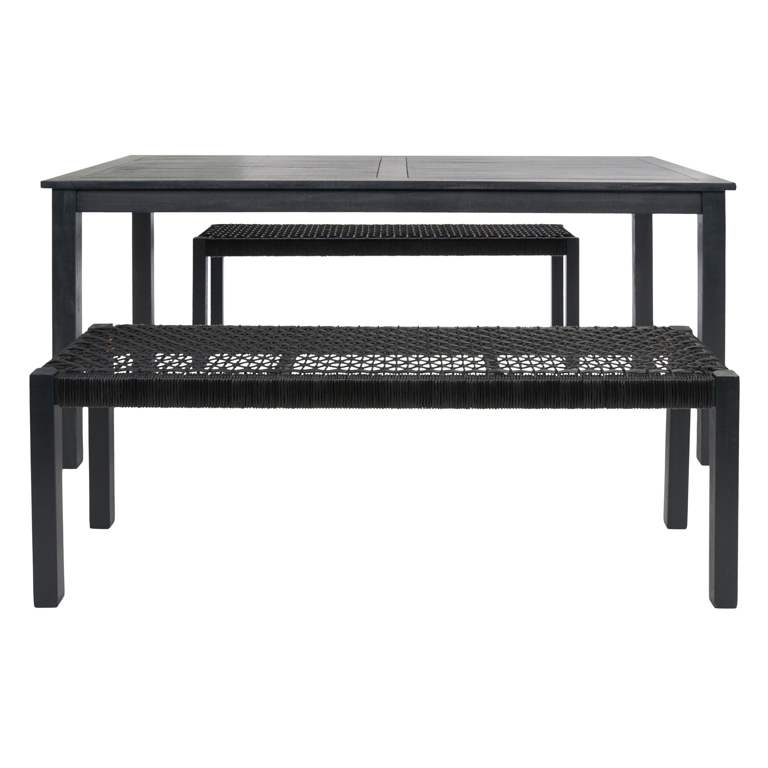Ensemble table et 2 bancs SAFAVIEH Akmaral - 35 x 50 x 29 cm