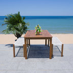 Ensemble table et 2 bancs SAFAVIEH Akmaral - 35 x 50 x 29 cm