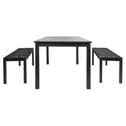 Ensemble table et 2 bancs SAFAVIEH Akmaral - 35 x 50 x 29 cm