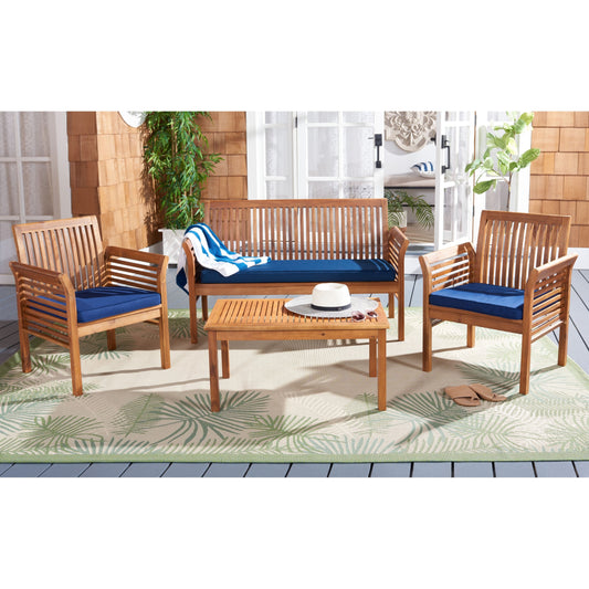 Ensemble de jardin 4 pièces en bois d'acacia massif SAFAVIEH Carson - 50 l x 24 p x 30 h