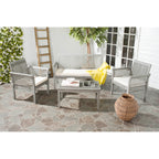 Ensemble de jardin 4 pièces en bois d'acacia massif SAFAVIEH Carson - 50 l x 24 p x 30 h