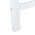 SAFAVIEH Chantelle Ensemble de 2 chaises longues et tabourets en bois massif pour l'extérieur (table d'appoint incluse) - 26 L x 35 P x 33 H
