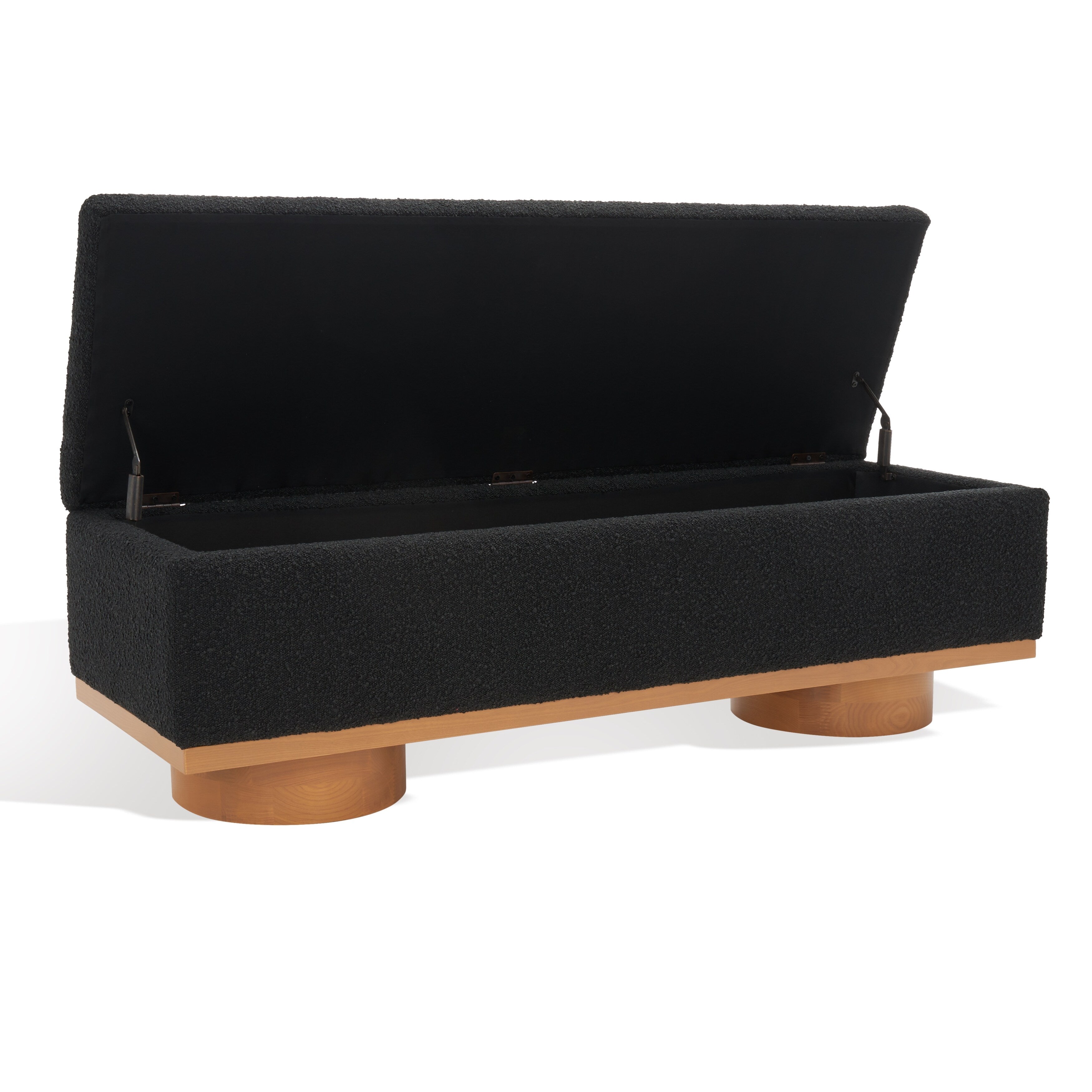 Banc de rangement SAFAVIEH Couture Sunneva Boucle - 61 po L x 20 po P x 19 po H - 61 L x 20 P x 19 H
