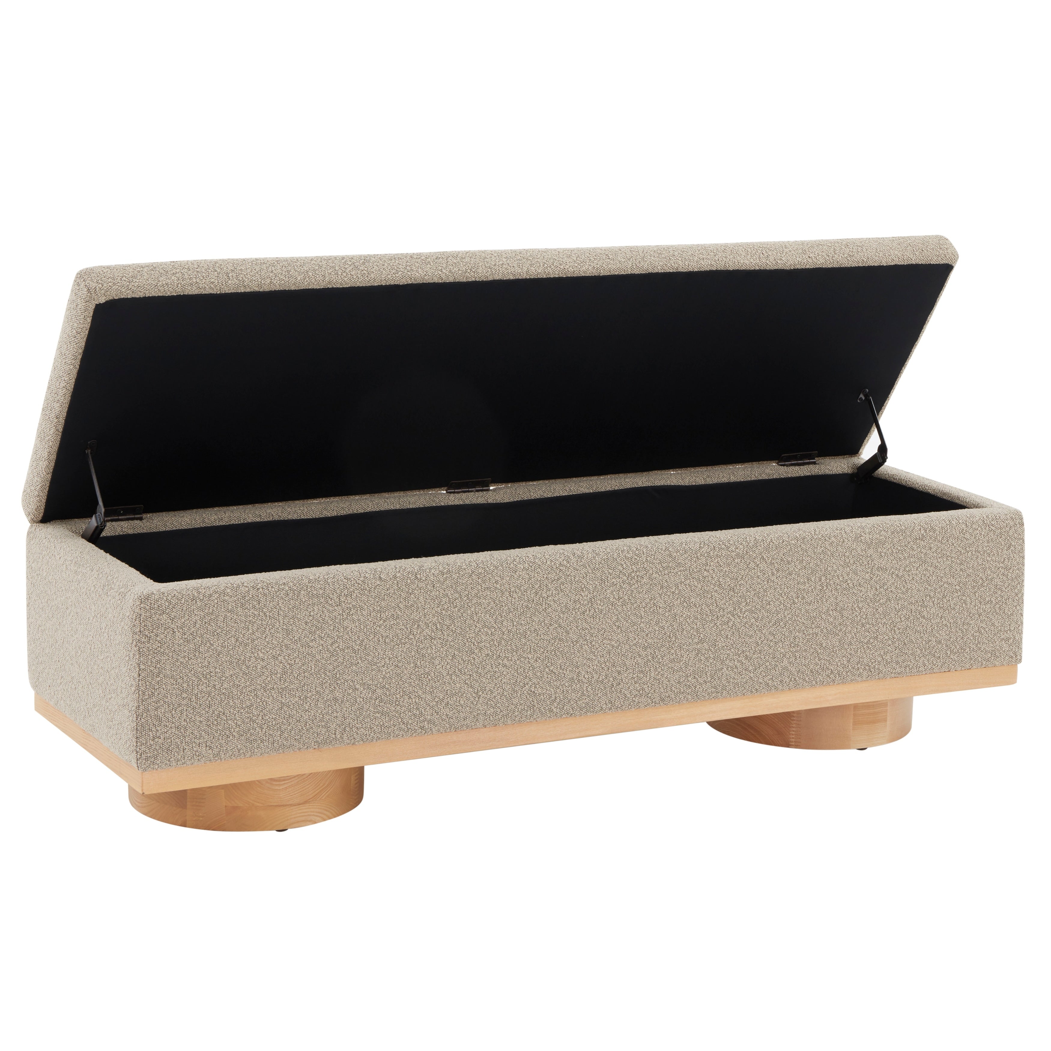 Banc de rangement SAFAVIEH Couture Sunneva Boucle - 61 po L x 20 po P x 19 po H - 61 L x 20 P x 19 H