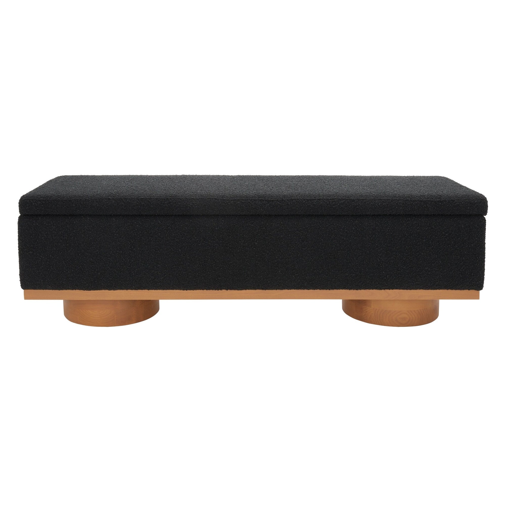 SAFAVIEH Couture Sunneva Boucle Storage Bench - 61 In. W x 20 In. D x 19 In. H - 61Wx20Dx19H