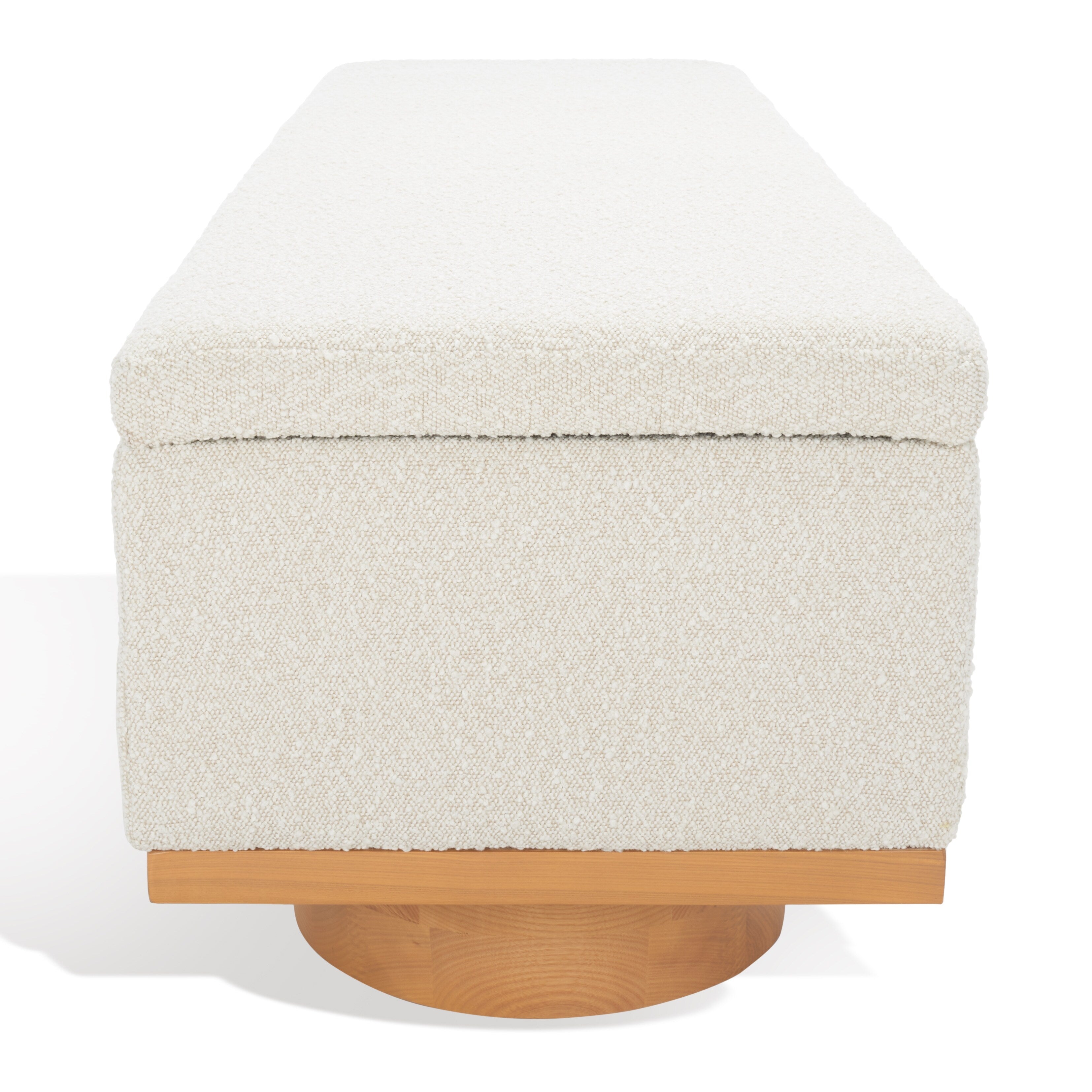 Banc de rangement SAFAVIEH Couture Sunneva Boucle - 61 po L x 20 po P x 19 po H - 61 L x 20 P x 19 H