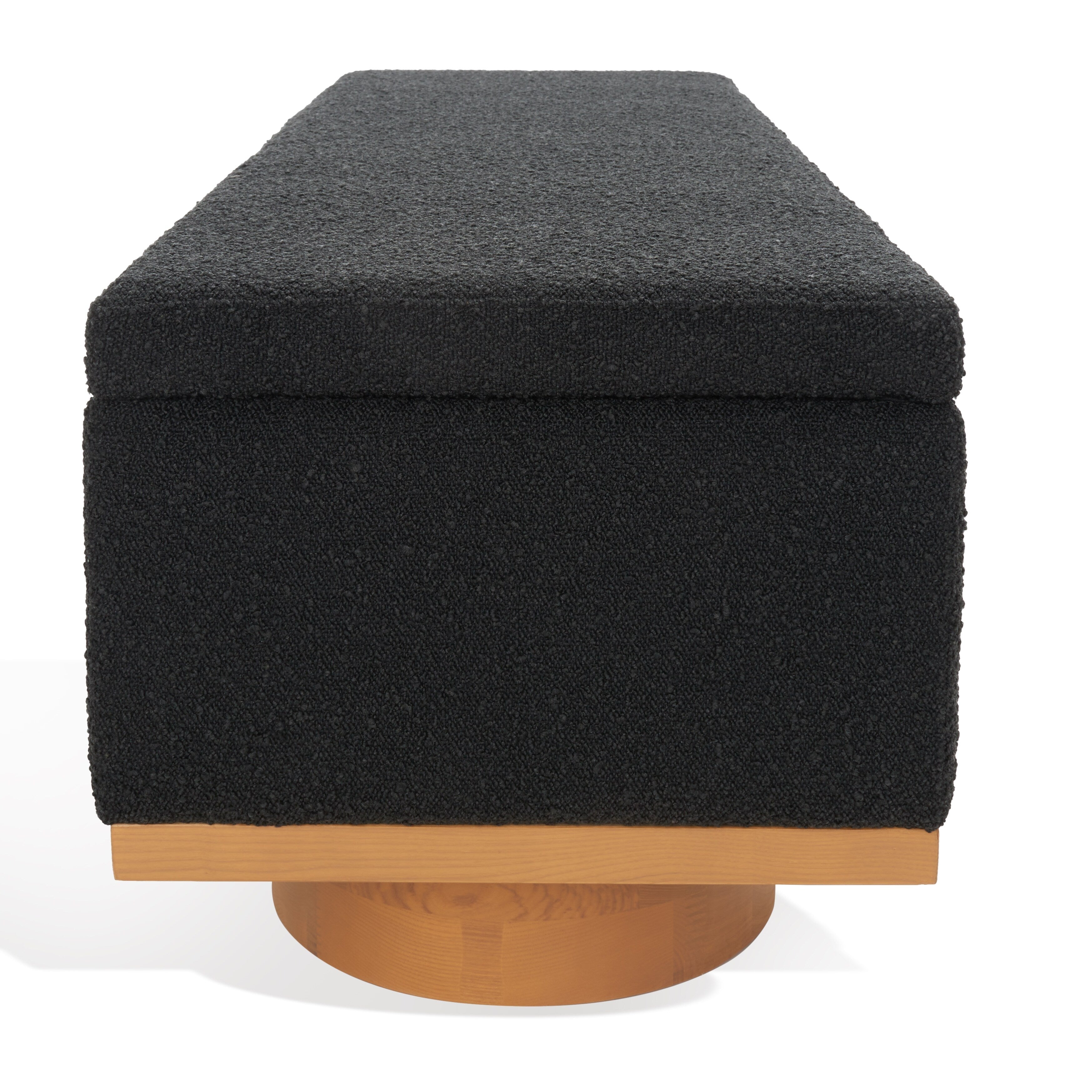 Banc de rangement SAFAVIEH Couture Sunneva Boucle - 61 po L x 20 po P x 19 po H - 61 L x 20 P x 19 H