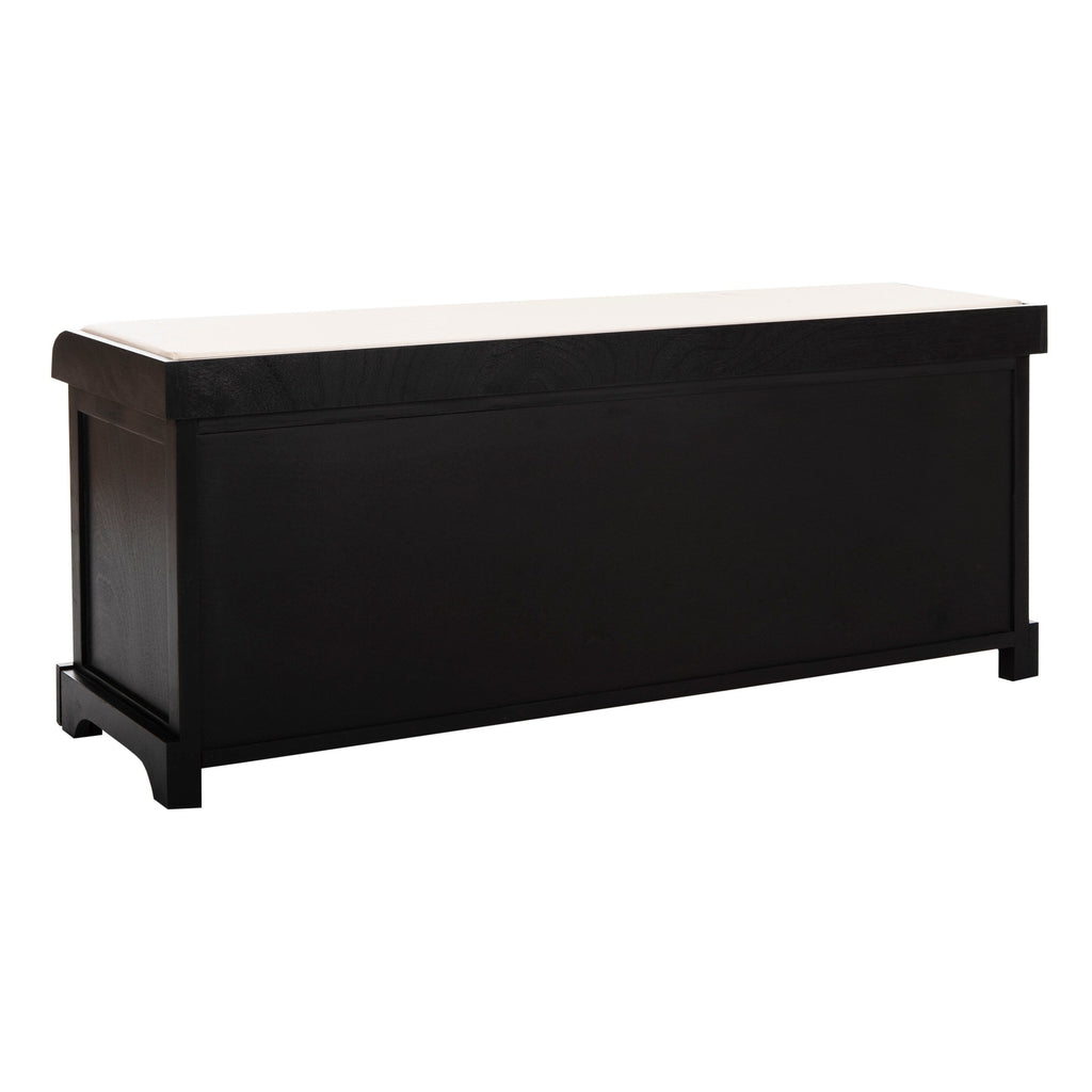 Banc de rangement SAFAVIEH Eola gris/blanc - 47 x 16,1 x 19,9 - 47 l x 16 P x 20 H