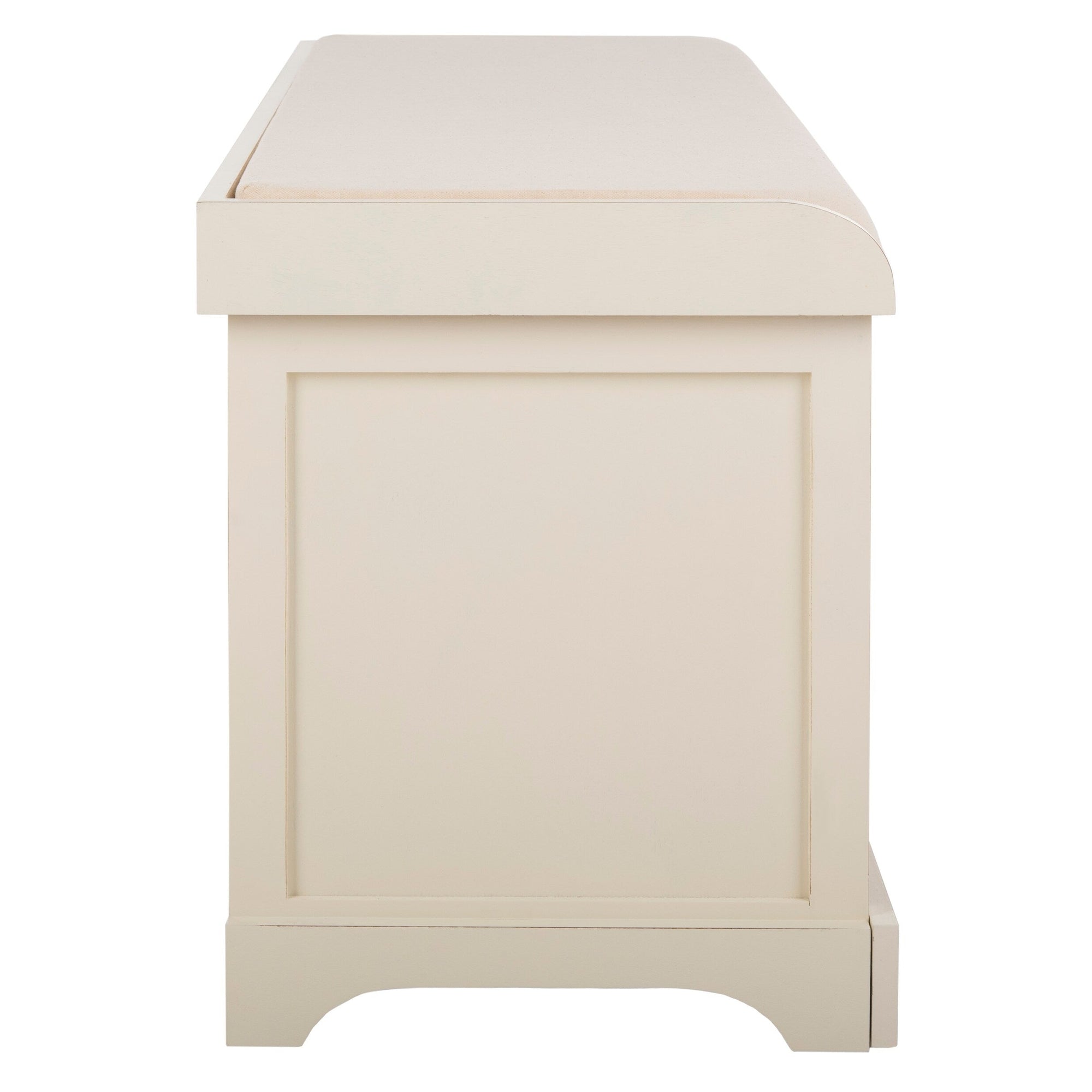 Banc de rangement SAFAVIEH Eola gris/blanc - 47 x 16,1 x 19,9 - 47 l x 16 P x 20 H