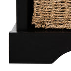 Banc de rangement SAFAVIEH Eola gris/blanc - 47 x 16,1 x 19,9 - 47 l x 16 P x 20 H