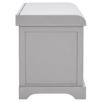 Banc de rangement tressé Euphemia marron SAFAVIEH - 33,5 x 16,1 x 19,9 - 34 L x 16 P x 20 H