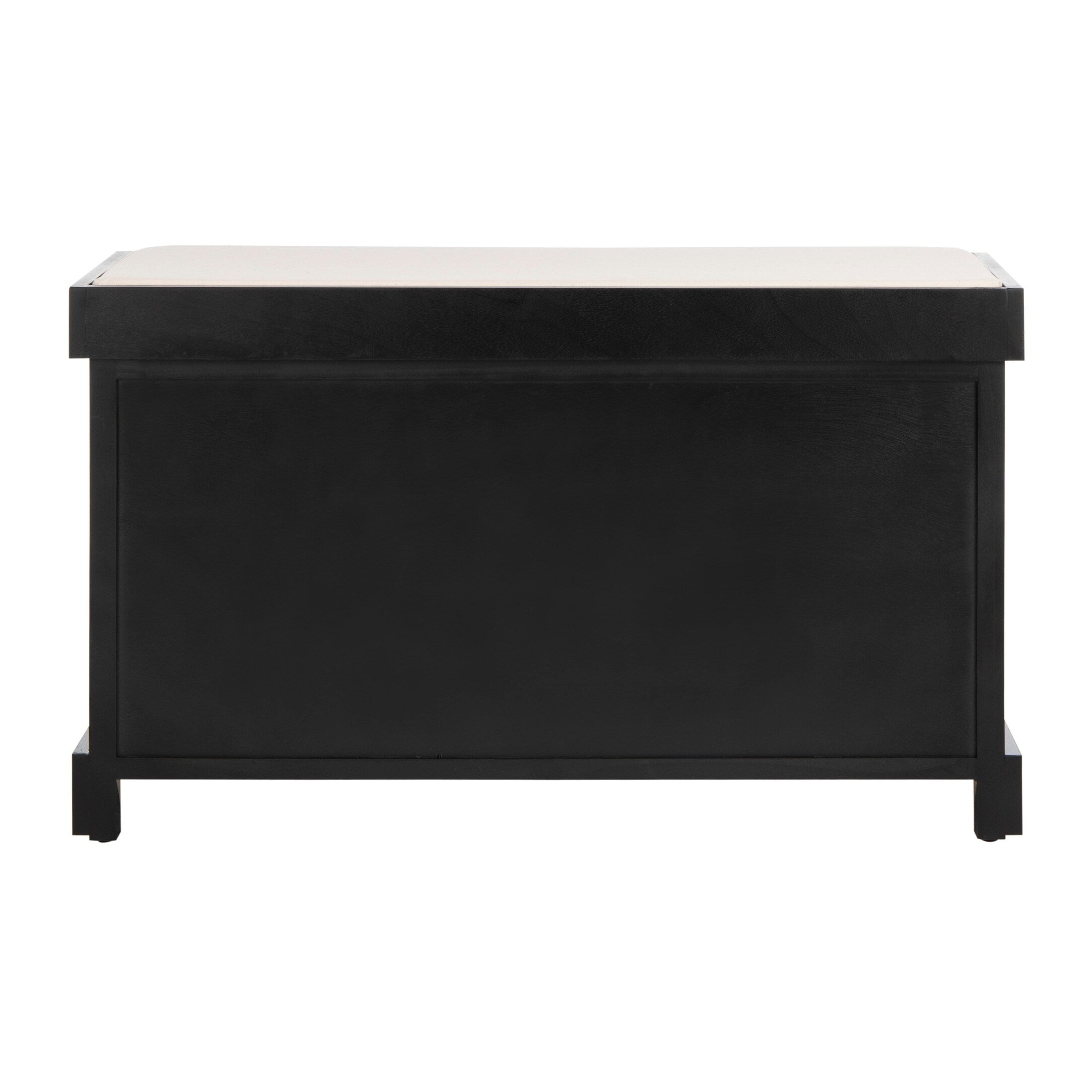 Banc de rangement tressé Euphemia marron SAFAVIEH - 33,5 x 16,1 x 19,9 - 34 L x 16 P x 20 H