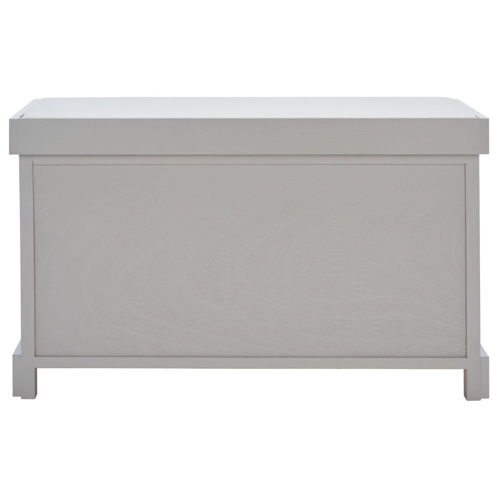 Banc de rangement tressé Euphemia marron SAFAVIEH - 33,5 x 16,1 x 19,9 - 34 L x 16 P x 20 H