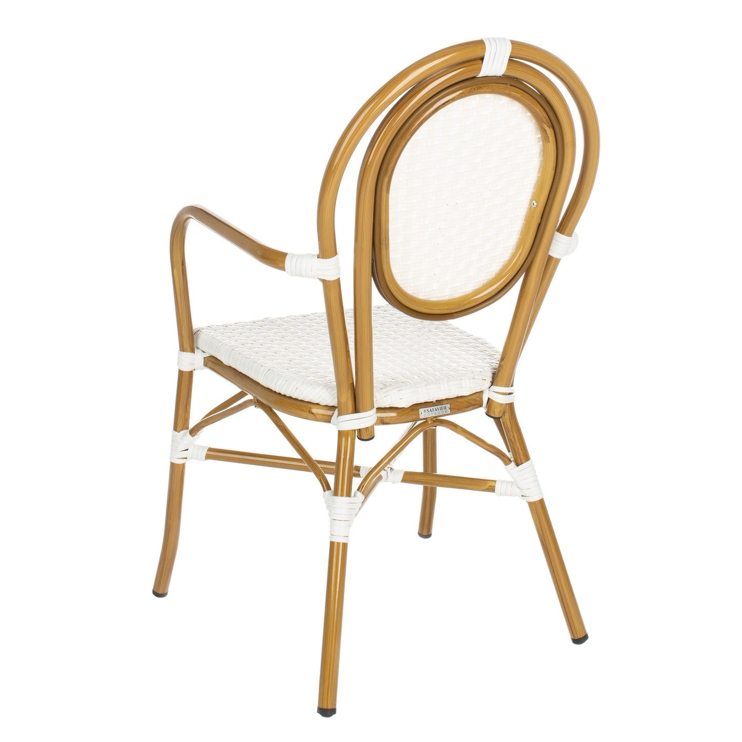 Chaises empilables Felicity French Bistro de SAFAVIEH (lot de 2) - 20 L x 35 P x 24 H