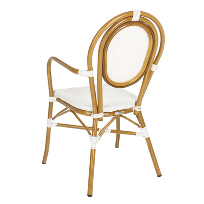 Chaises empilables Felicity French Bistro de SAFAVIEH (lot de 2) - 20 L x 35 P x 24 H