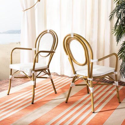 Chaises empilables Felicity French Bistro de SAFAVIEH (lot de 2) - 20 L x 35 P x 24 H