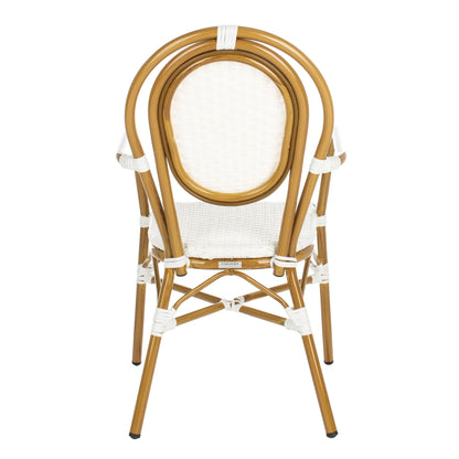 Chaises empilables Felicity French Bistro de SAFAVIEH (lot de 2) - 20 L x 35 P x 24 H