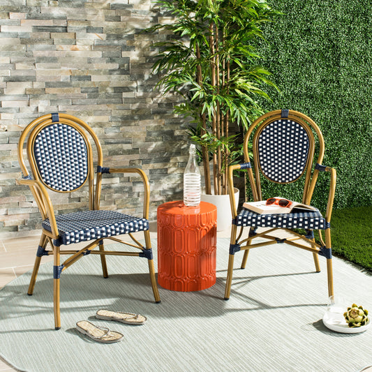 Chaises empilables Felicity French Bistro de SAFAVIEH (lot de 2) - 20 L x 35 P x 24 H