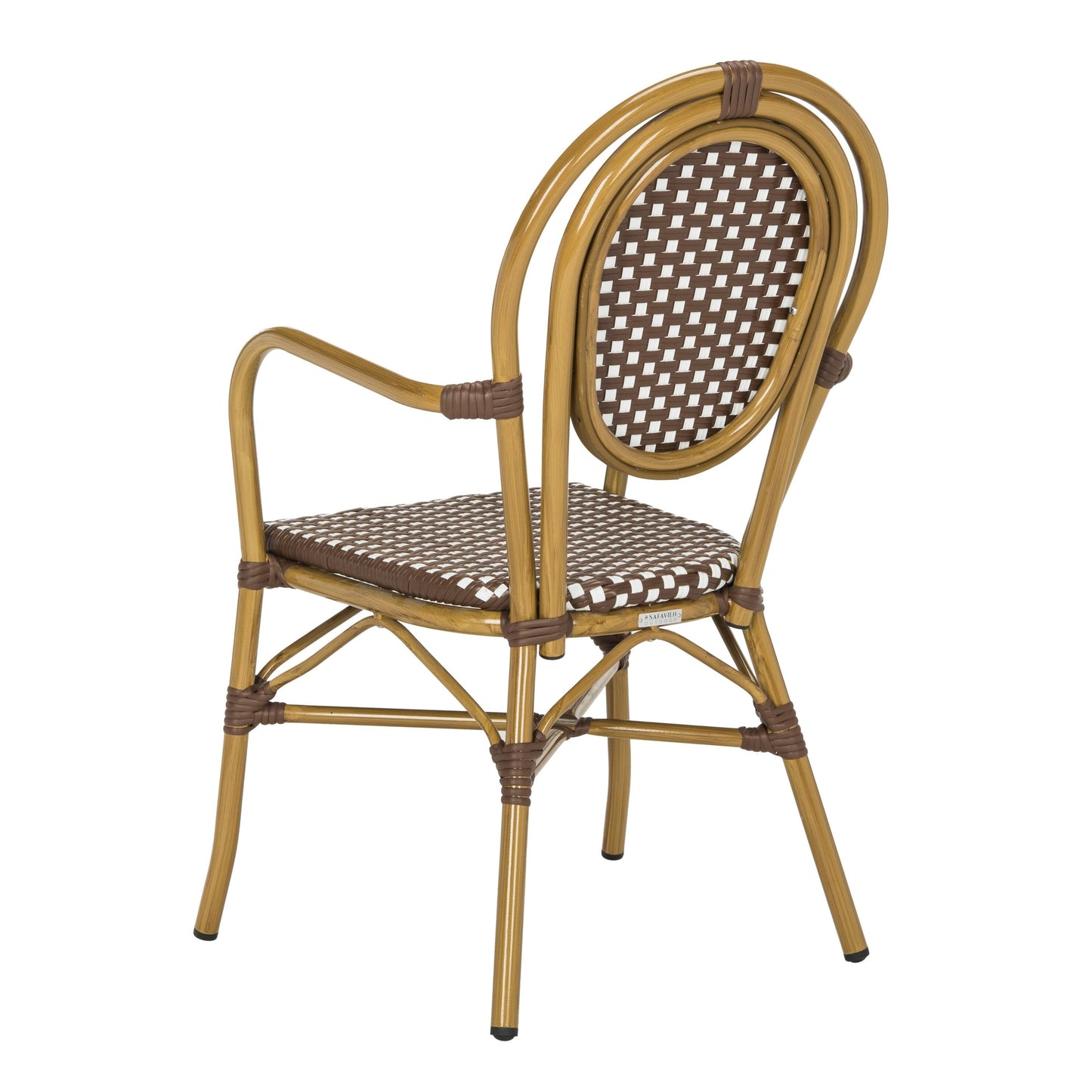 Chaises empilables Felicity French Bistro de SAFAVIEH (lot de 2) - 20 L x 35 P x 24 H