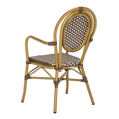 Chaises empilables Felicity French Bistro de SAFAVIEH (lot de 2) - 20 L x 35 P x 24 H