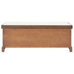 SAFAVIEH Fiorello 3-Drawer with Cushion Storage Bench - 47.3 W x 15 L x 19 H - 47Wx15Dx19H