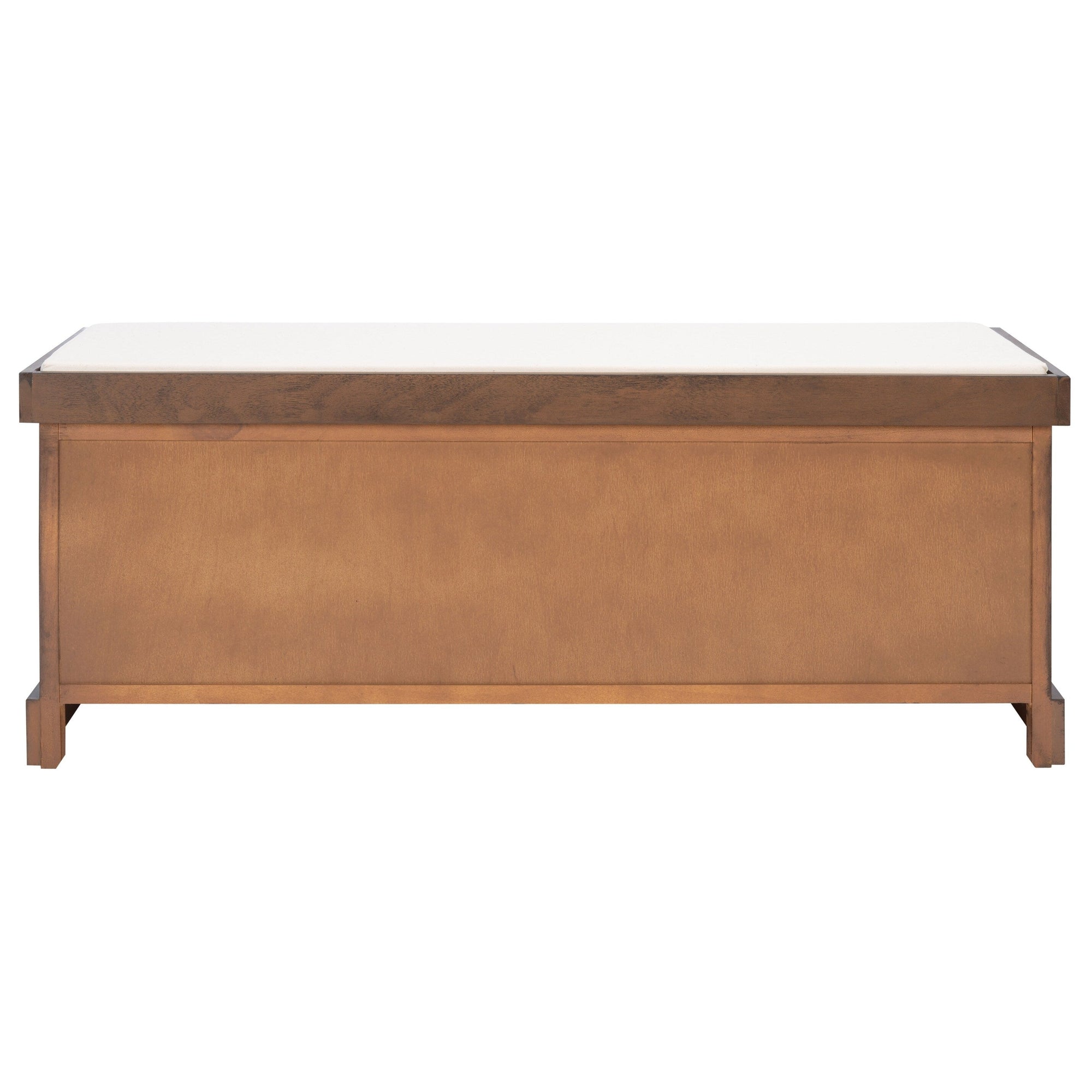 SAFAVIEH Fiorello 3-Drawer with Cushion Storage Bench - 47.3 W x 15 L x 19 H - 47Wx15Dx19H